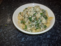 [Pasta with fish and capers]
