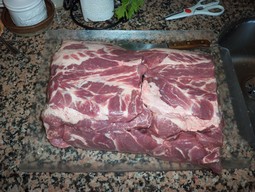 [Picture of a slab of pig]