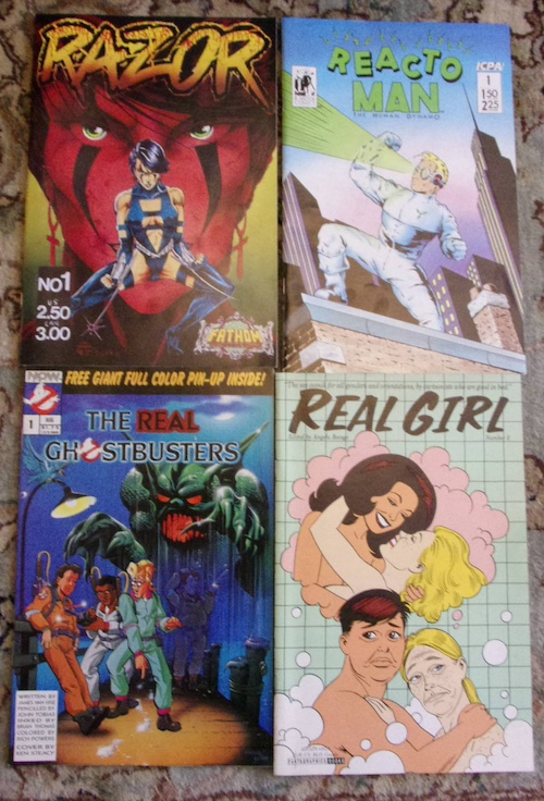 [Picture of four comics]