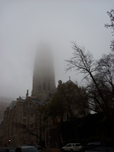 [Cloud-topped building]